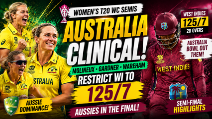 Womens T20 World Cup 2026 Australia Bowlers Dominate West Indies to Reach Commanding Position