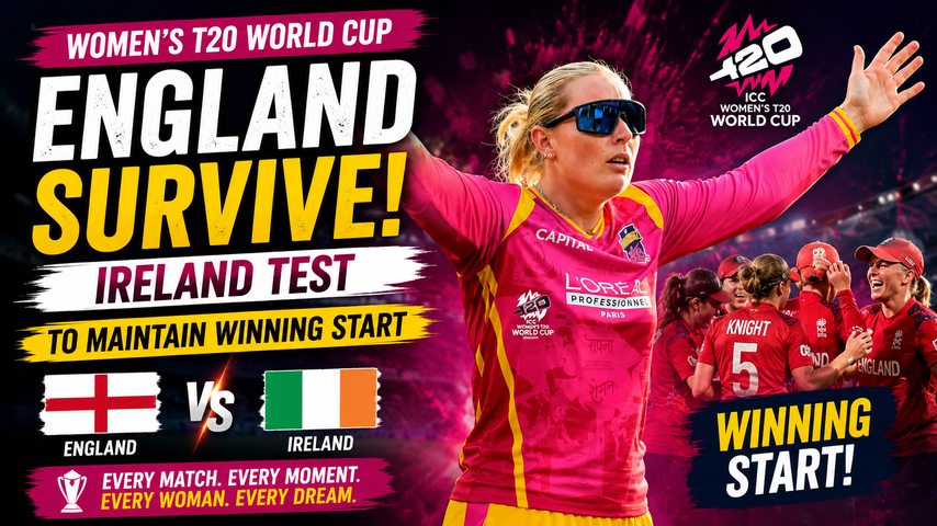 Womens T20 World Cup 2026 England Beat Ireland to Stay Unbeaten in Group 2