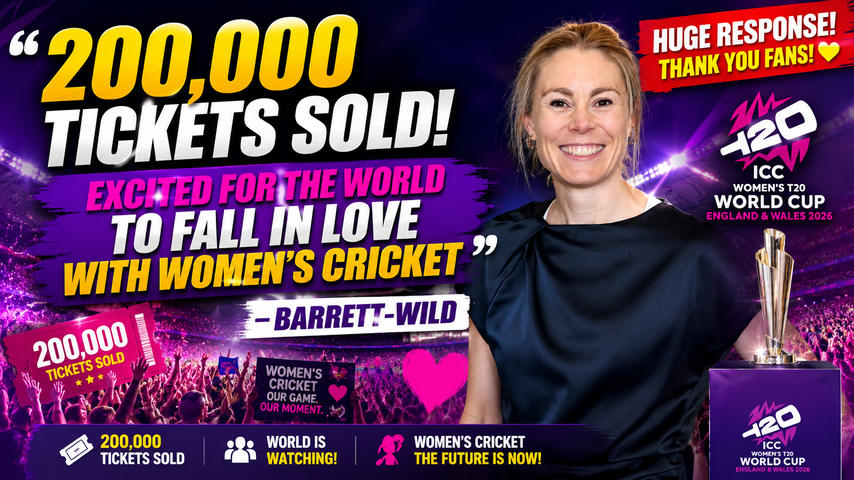 Womens T20 World Cup 2026 Sells 200000 Tickets Ahead of Start