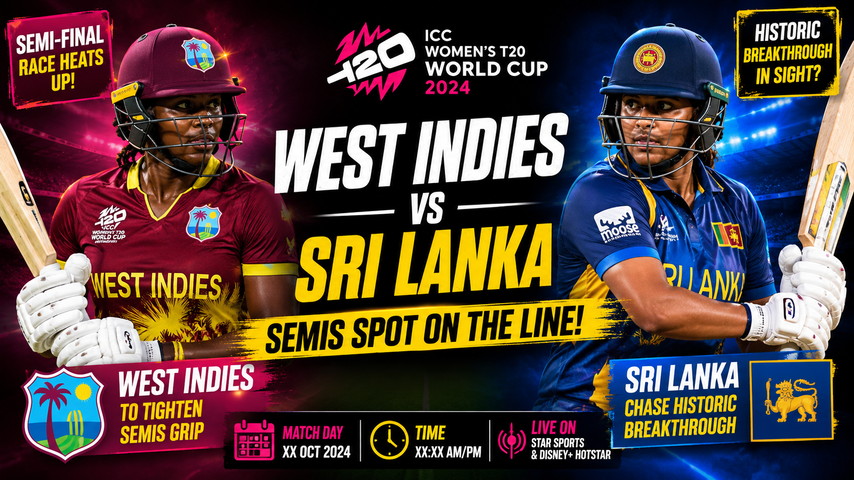 Womens T20 World Cup 2026 West Indies vs Sri Lanka Preview Semi Final Race Heats Up