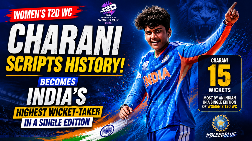 Womens T20 World Cup N Shree Charani Becomes Indias Highest Wicket Taker in One Edition