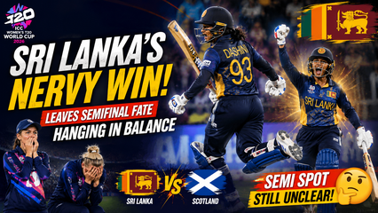 Womens T20 World Cup Sri Lanka Beat Scotland but Semifinal Hopes Hang by a Thread
