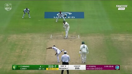 West Indies vs Australia 2nd Test Highlights | Alex Carey Stars in 133-Run Win