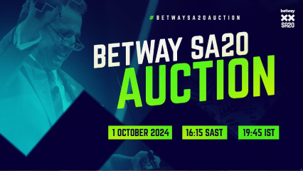 Live Stream | Betway SA20 Season 3 Auction