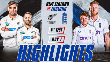 Nz Vs Eng St Test Day Highlights