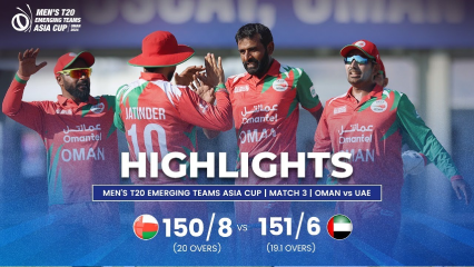 Oman vs UAE | hightlights | Men's T20 Emerging Teams Asia Cup | Match 3