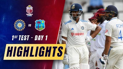 WI vs IND, 1st Test Day 1 Highlights | West Indies 150 all out after Ashwin fifer | IND 80/0, Stumps on Day 1